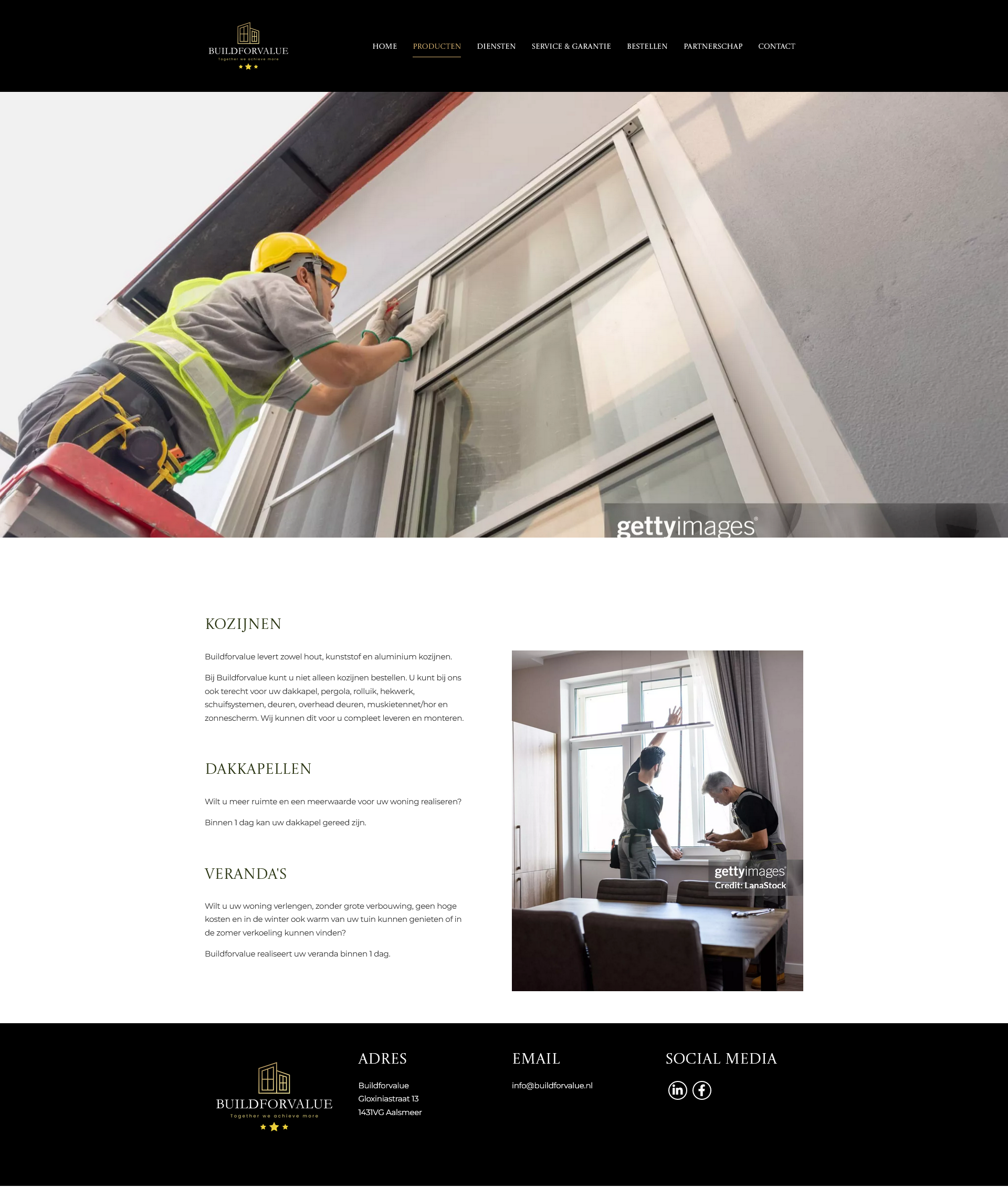 Build for Value internal page screenshot