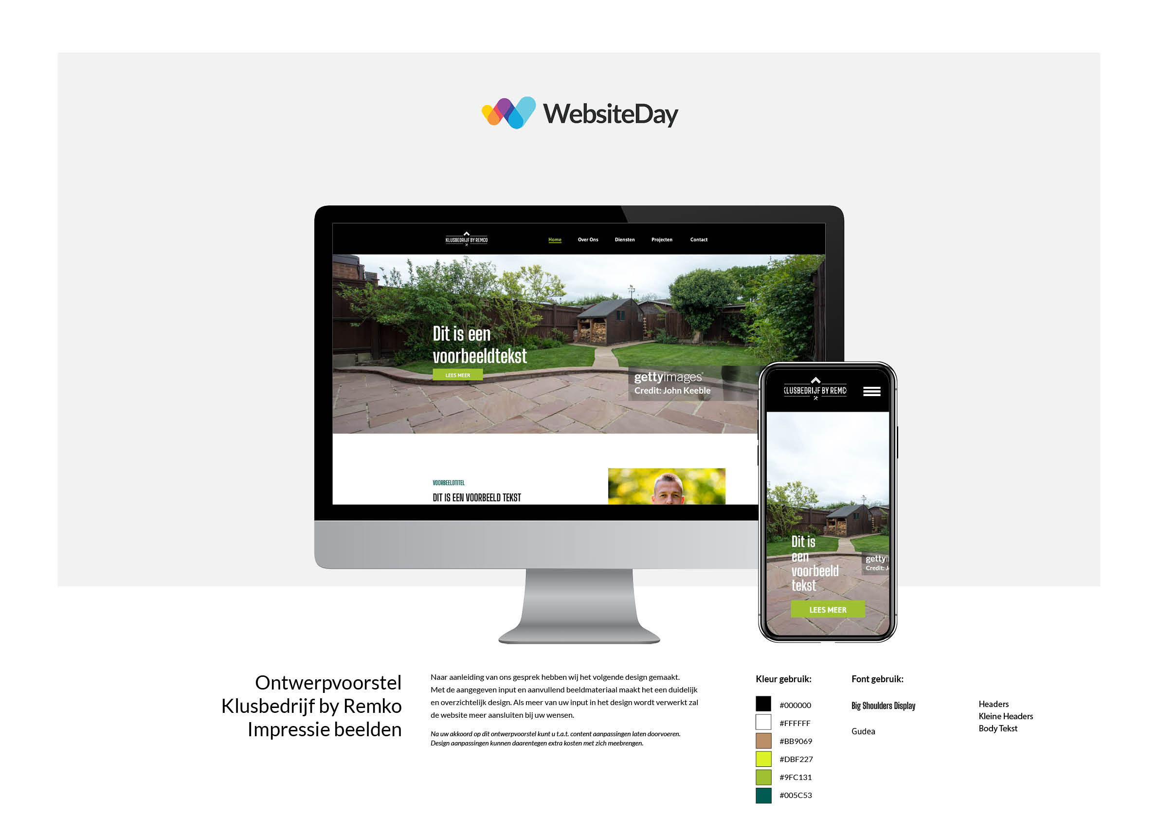 Klusbedrijf by Remco homepage screenshot