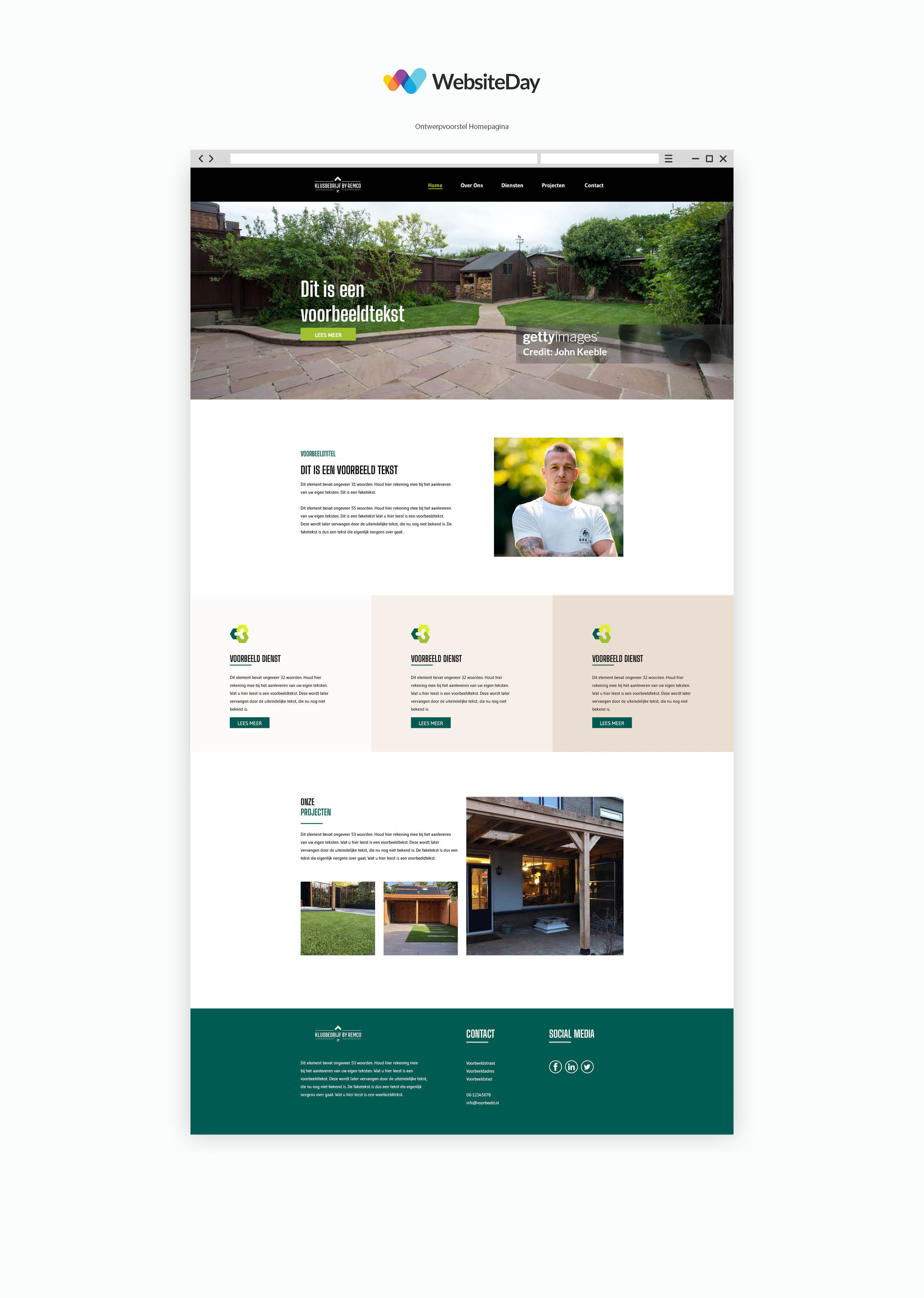 Klusbedrijf by Remco internal page screenshot