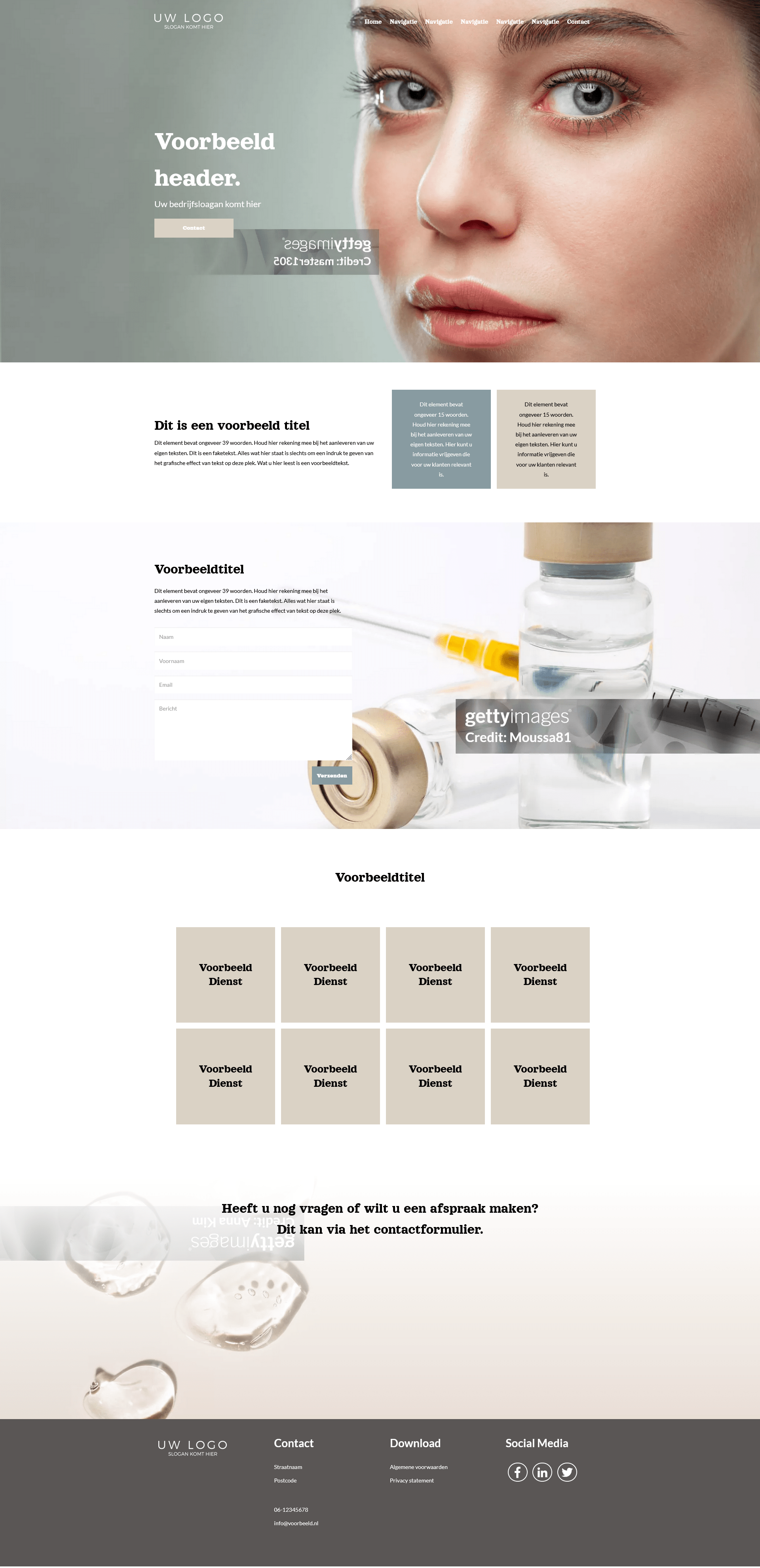 Sorosh Clinics homepage screenshot