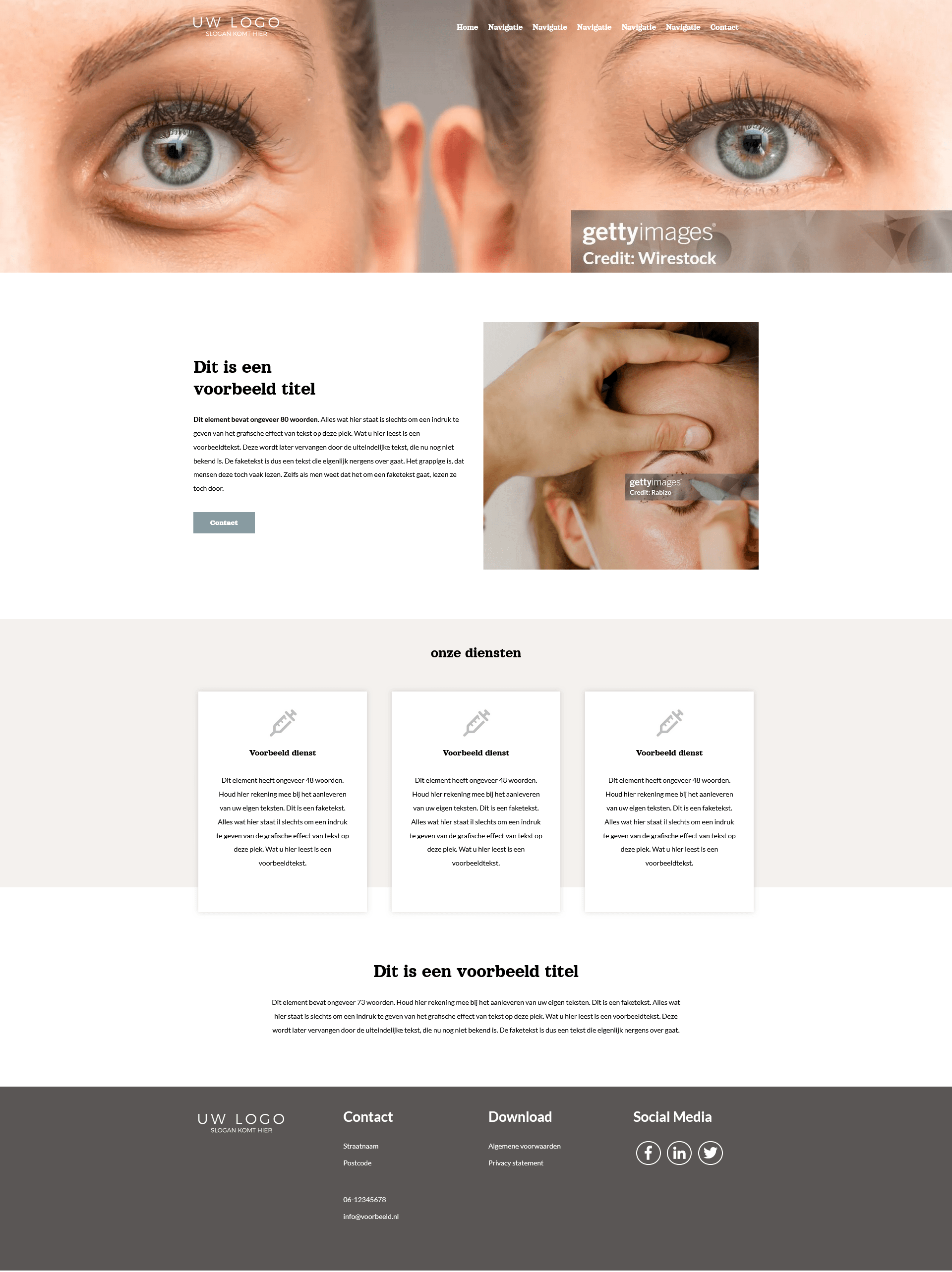 Sorosh Clinics internal page screenshot